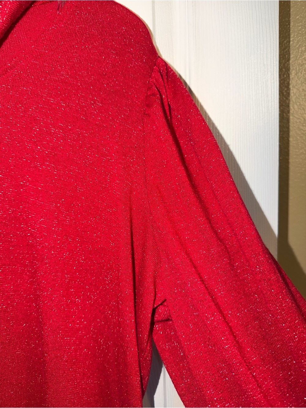 Adrienne Vittadini Red Tie-Neck Blouse. NWT - Picture 4 of 8